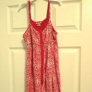 Spaghetti Strap Dress! Pink and White